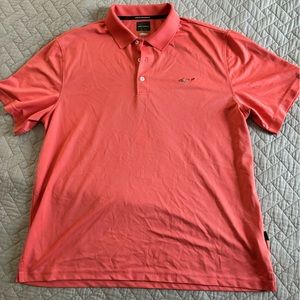 Greg Norman Coral Men’s golf polo large